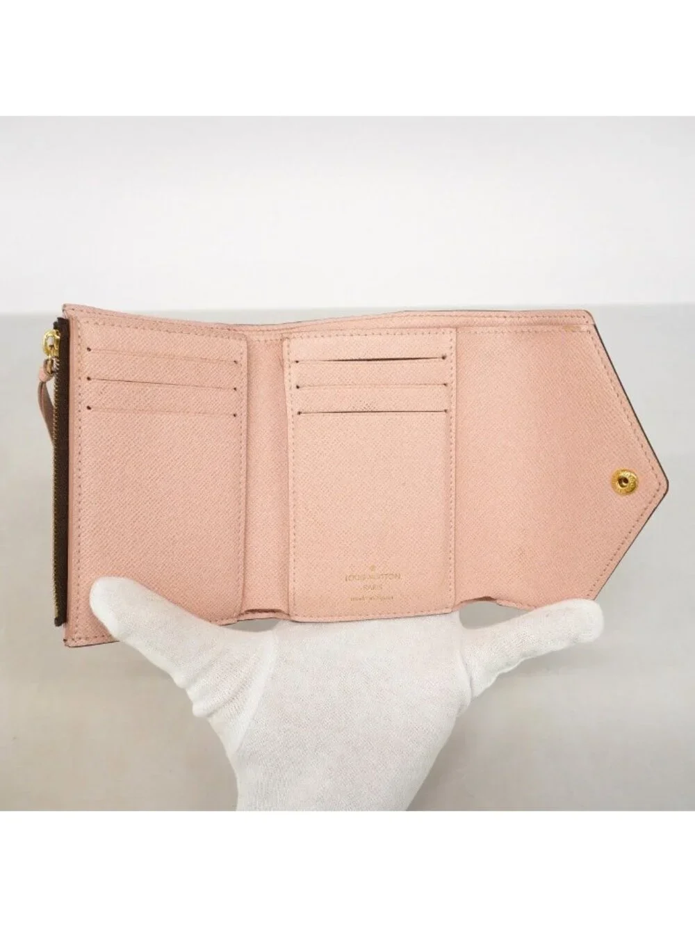 Louis Vuitton Trifold Wallet Monogram Portefeuille Victorine Rosevalerine